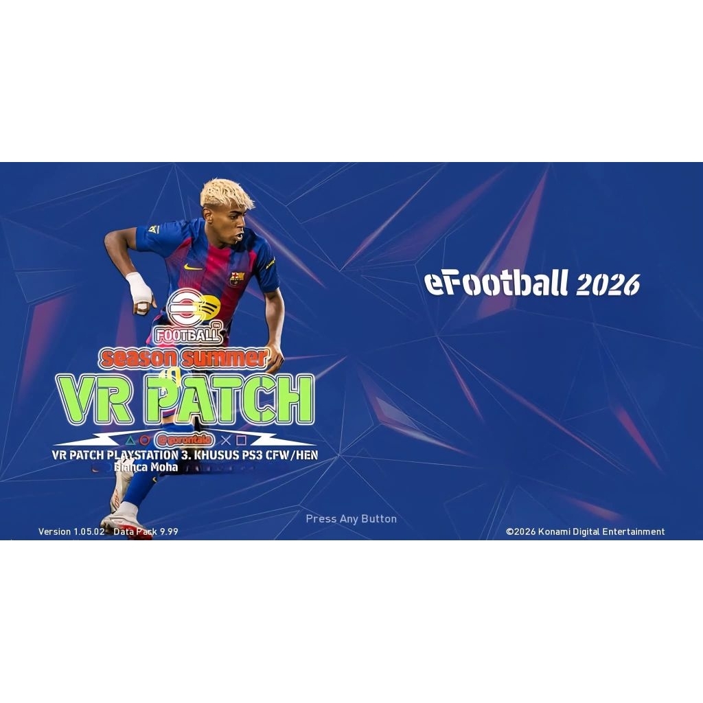 PES 2026 VR PATCH PS3 PKG