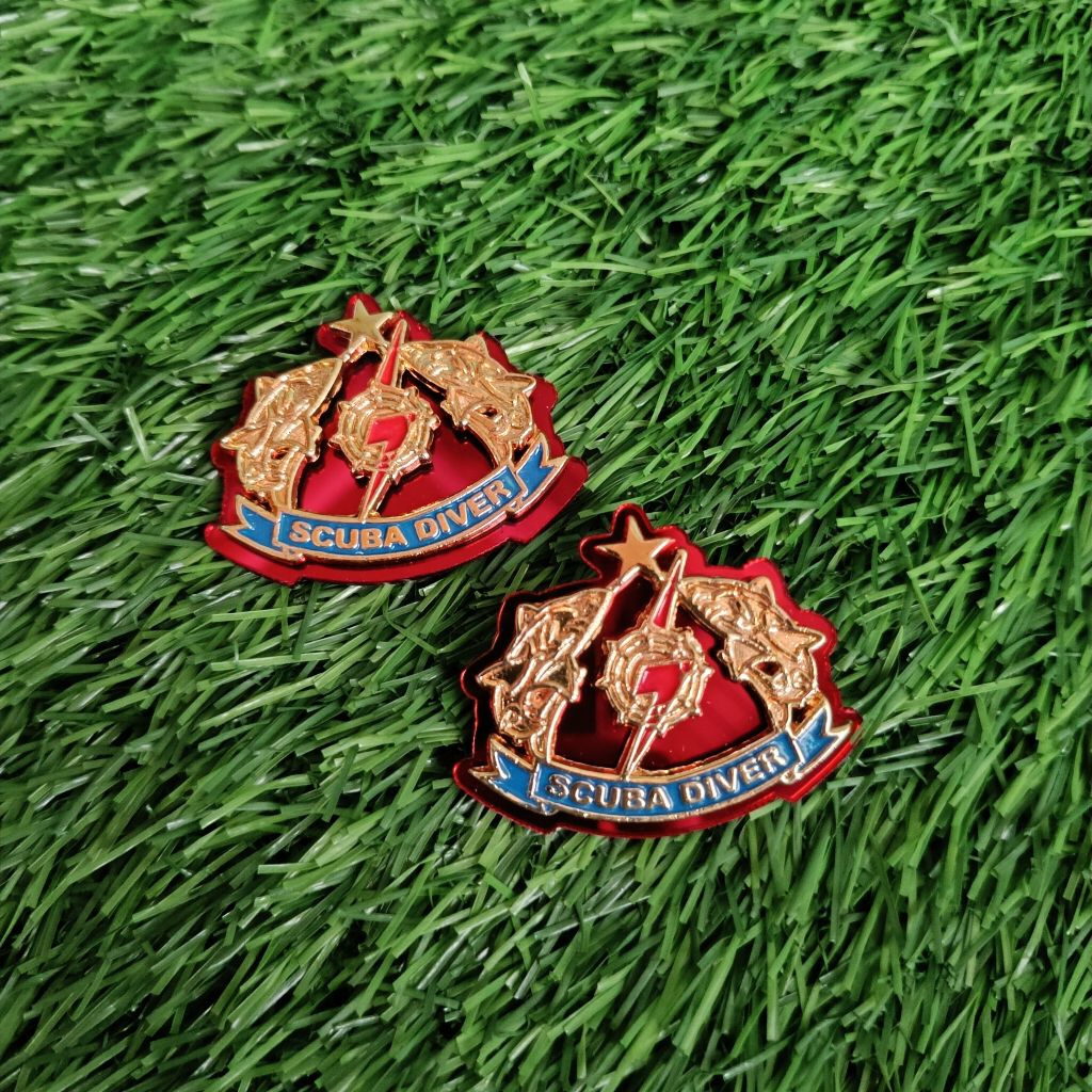 Brevet Scuba Diver Brimob / Brevet PDH Scuba Diver / Wing Scuba Diver Polri