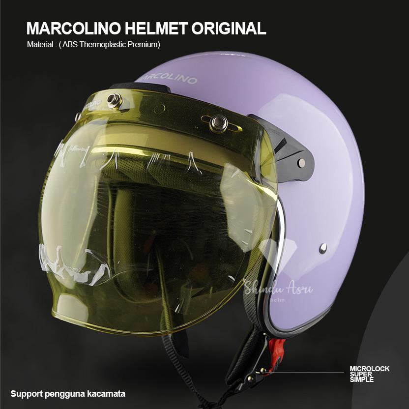 HELM RETRO MARCOLINO LIST CHROME VISOR