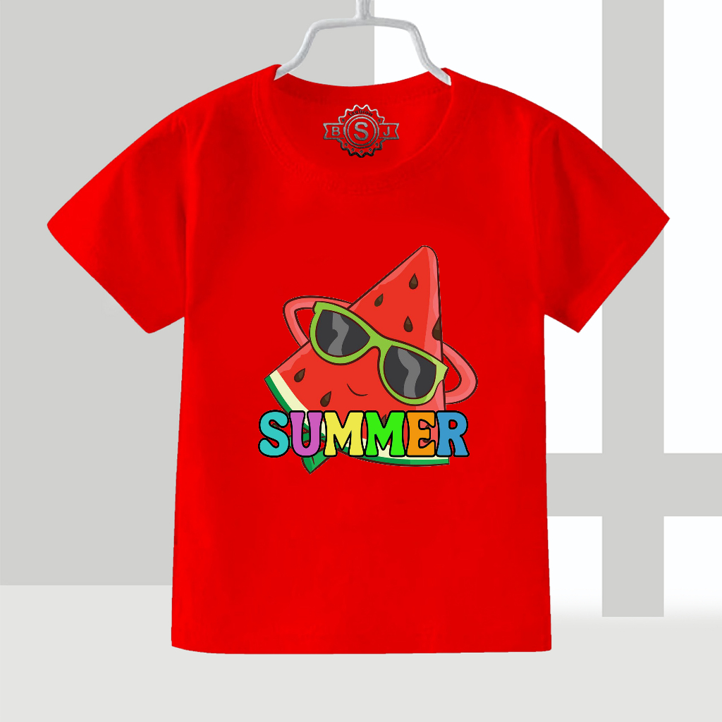 Kaos Atasan Anak Perempuan Laki Laki 1-9 Thn SUMMER