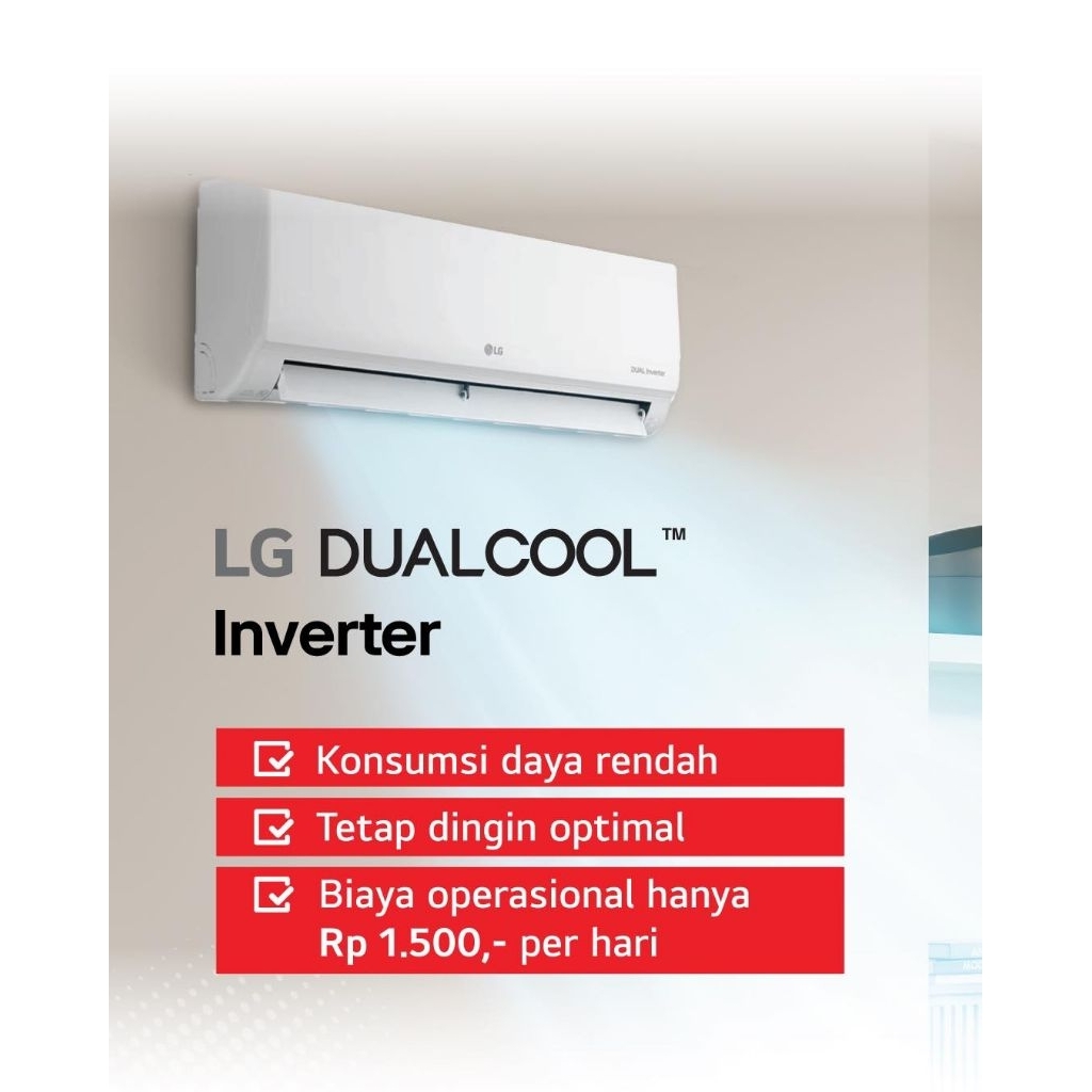 AC LG 1 PK T10EV4 / T09EV5 Dual Cool ECO Inverter
