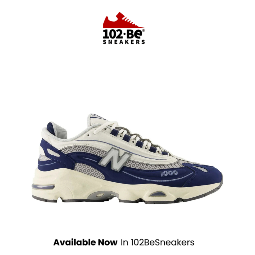 Sepatu NB 1000 men's sneakers shoes - navy/white NEWM1000MEN Original