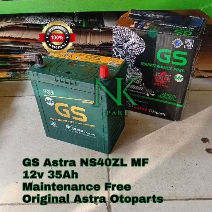 Aki Mobil Mitsubishi Xpander New, Cross Accu GS Astra NS40ZL MF 45Ah