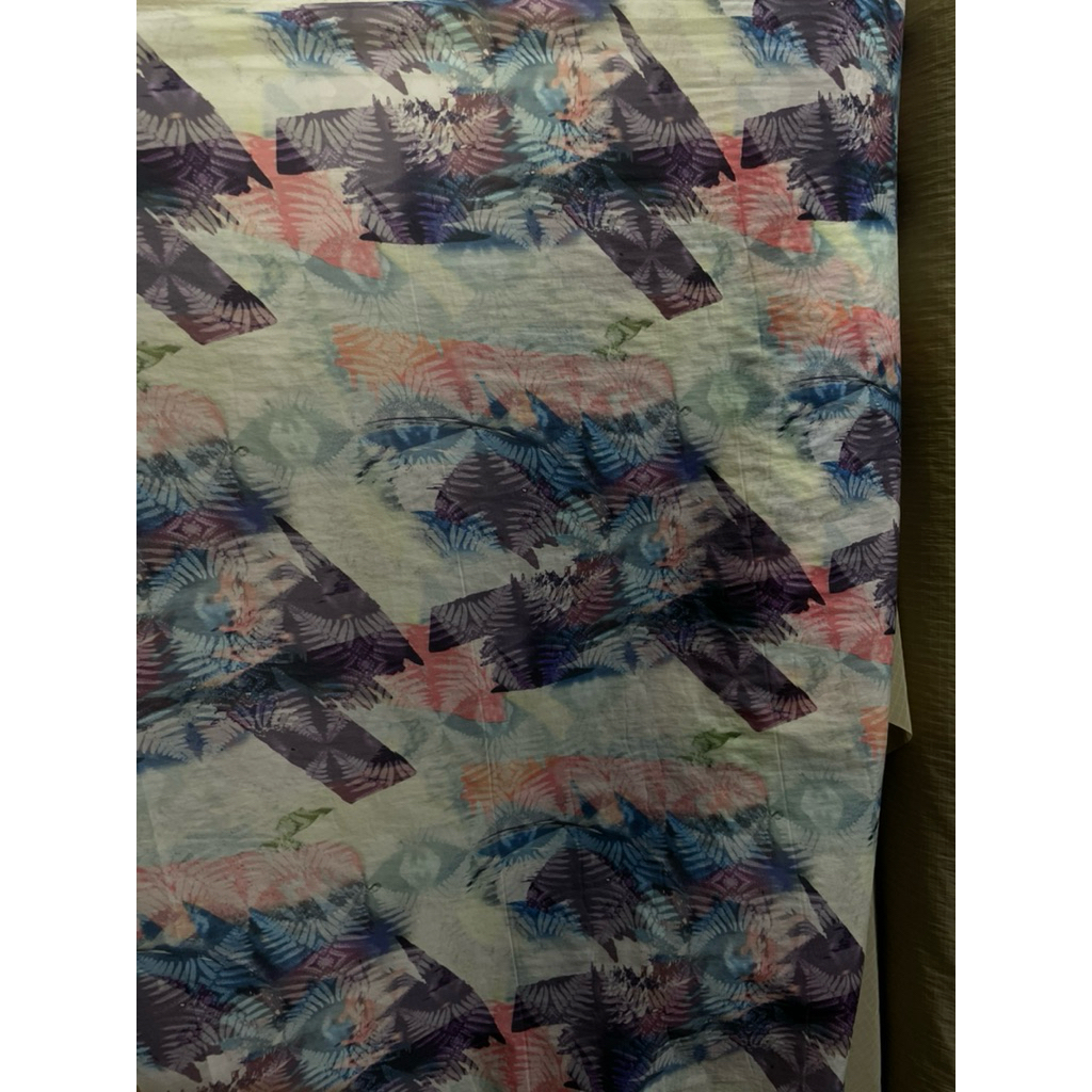 kain parasut motif waterproof efek daun talas untuk jaket raning jaket outdoor lapisan jaket tas dll