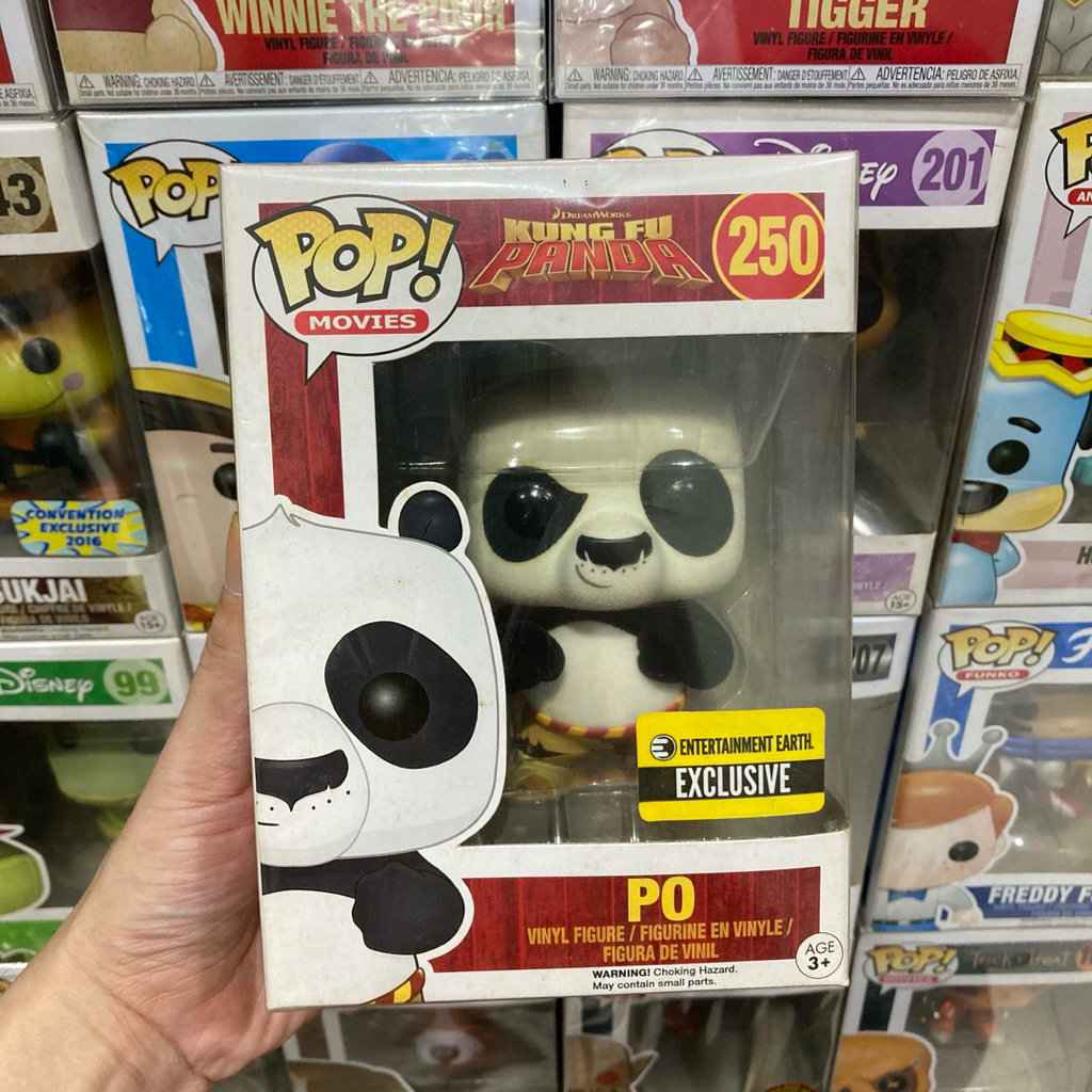 Original funko pop kungfu panda flocked exclusive entertainment earth