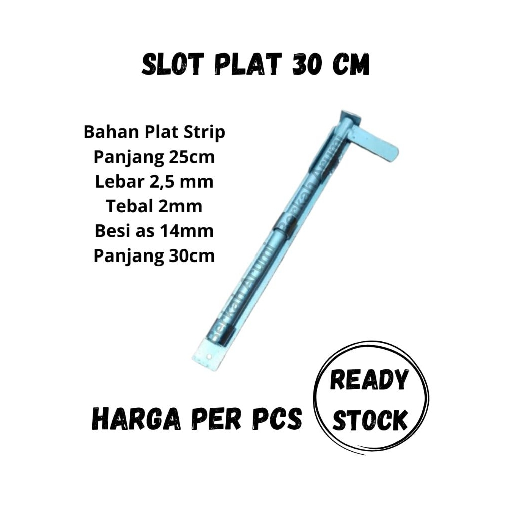 Slot Grendel 30cm pintu gerbang & besi kayu