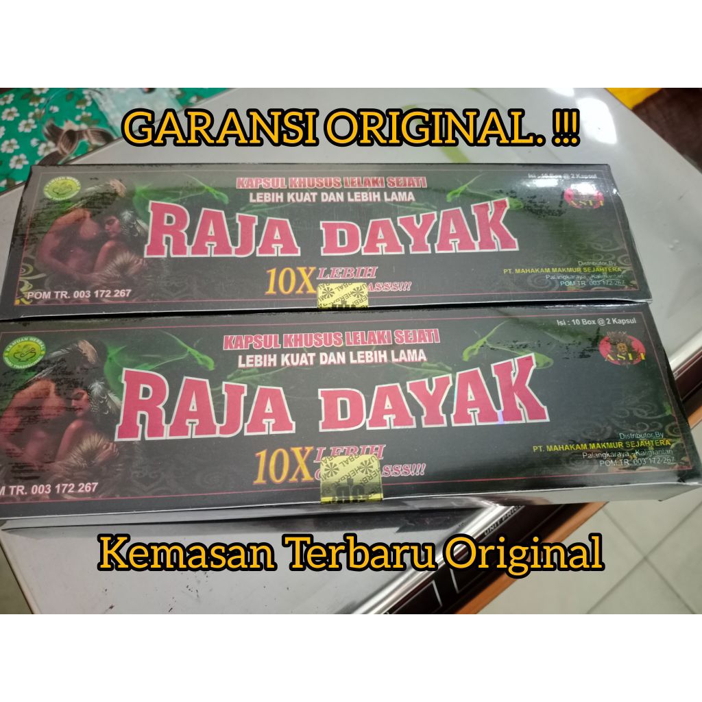 KAPSUL HERBAL RAJA DAYAK - KAPSUL STAMINA PRIA KUAT TAHAN LAMA