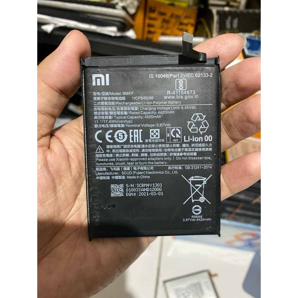 BATRE BATRAY  POCO F3 BM4Y loriginla 100% copotan