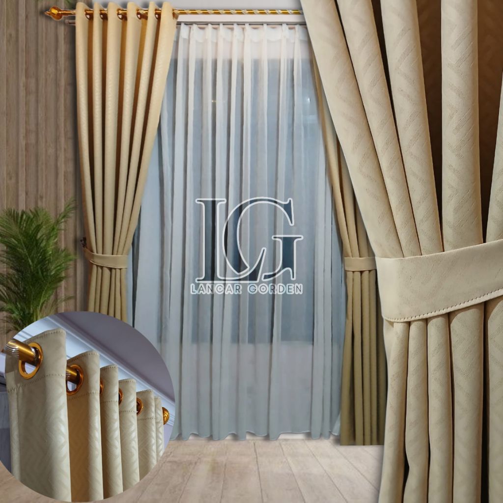 Limaukuit_Space Gorden Blackout Gorden Pintu Gorden Jendela 3 Varian Warna 12 Smokring 6 Gelombang