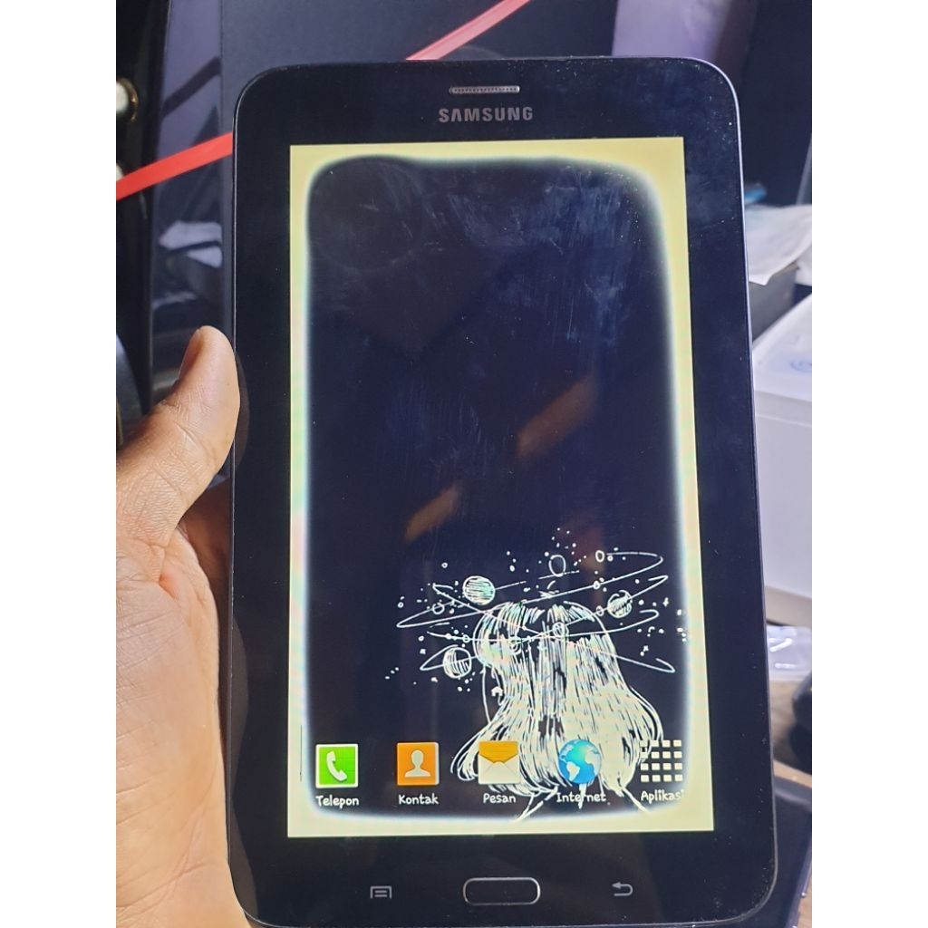Unit Samsung Tab 3 Lite Hidup Normal Bisa Pakai Minus LCD