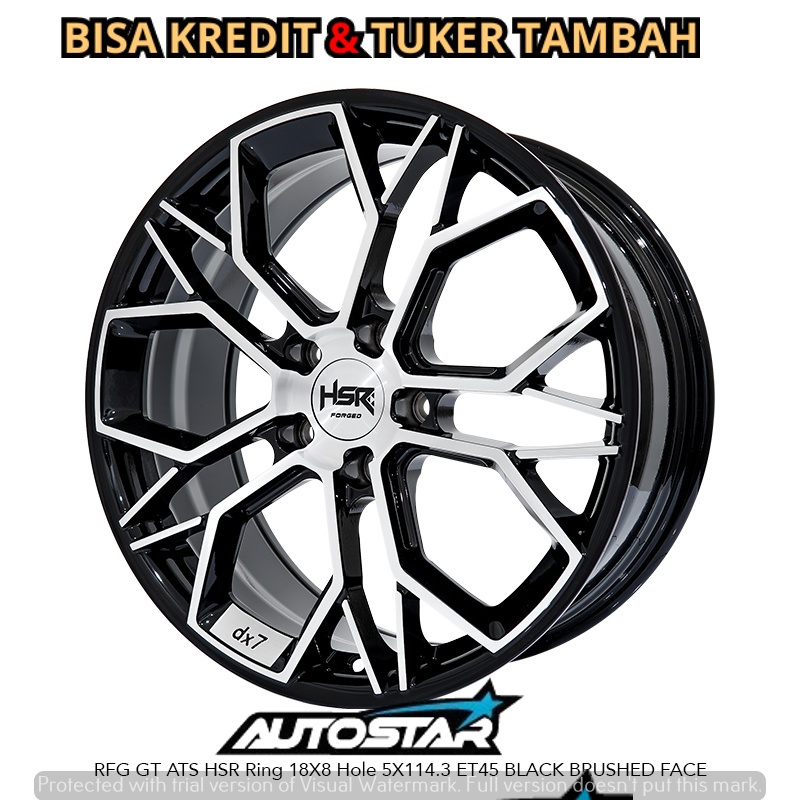VELG HSR FORGED ATS R18 PCD 5X114,3 COCOK UNTUK HRV CRV CIVIC ACCORD CAMRY INNOVA ZENIX CHR CRZ