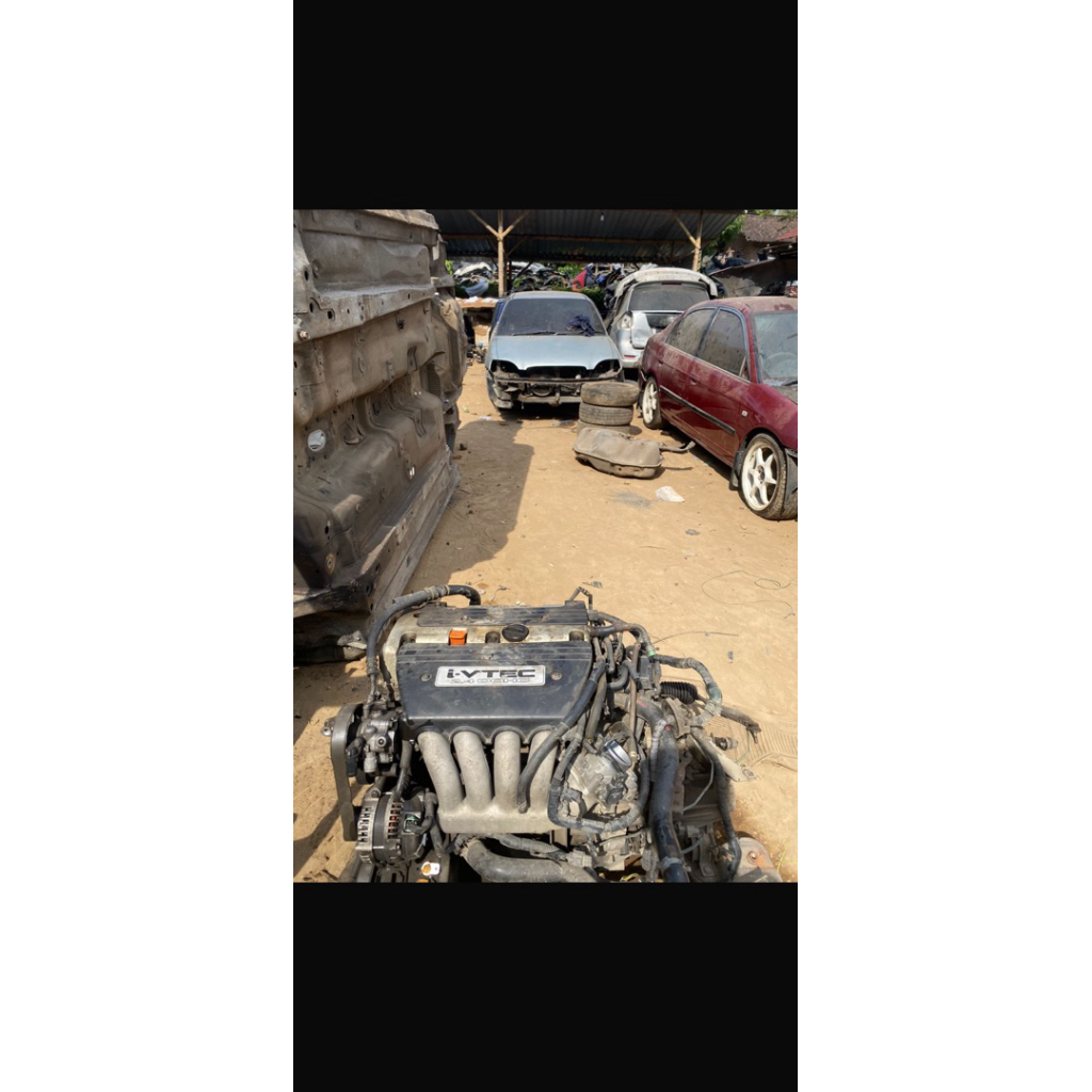 Engine Honda K24 RAA set + Gearbox manual Untuk Upgrade Swap Engine