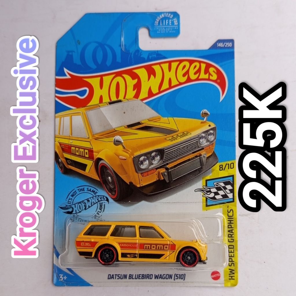Hot Wheels Datsun Bluebird Wagon 510 MOMO Kuning Kroger Exclusive
