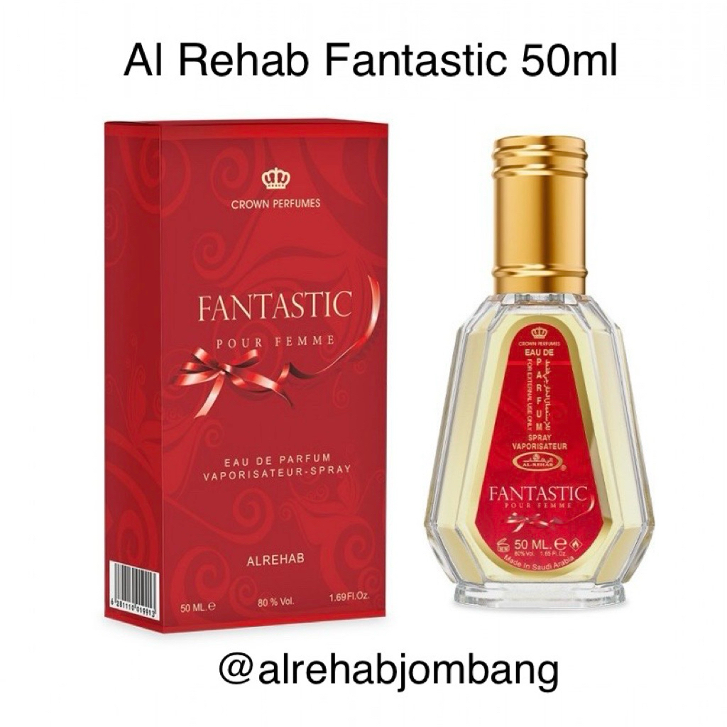 Parfum Al Rehab Fantastic 50ml Spray Original Arab Saudi