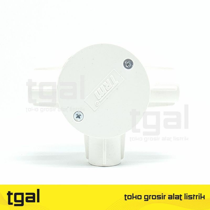 TRM T Dus 3 Cabang 20mm Putih Untuk Pipa Listrik