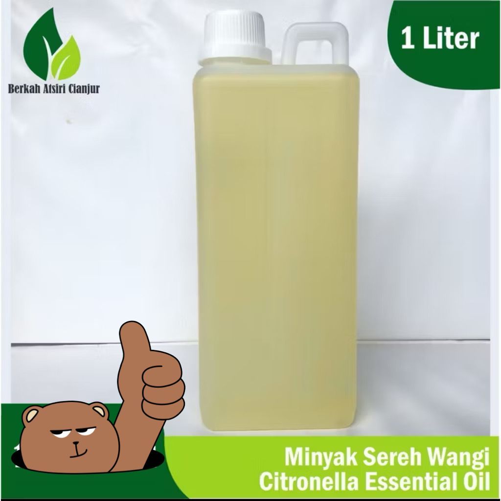 1 liter Citronella oil essensial aromatherapy minyak atsiri sereh wangi aromaterapi grade diffuser