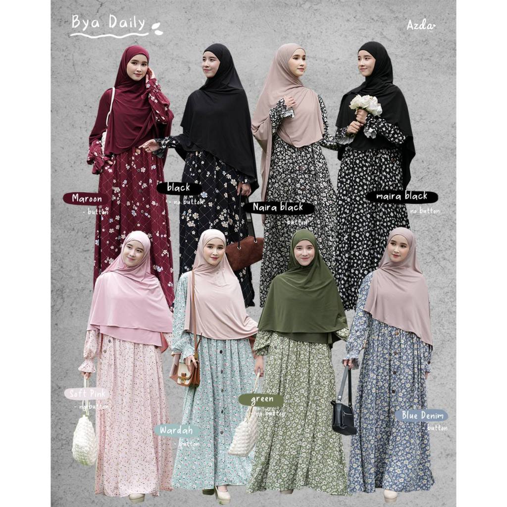 GAMIS DRESS BYA DAILY BY AZDA (GAMIS DRESS ONLY)