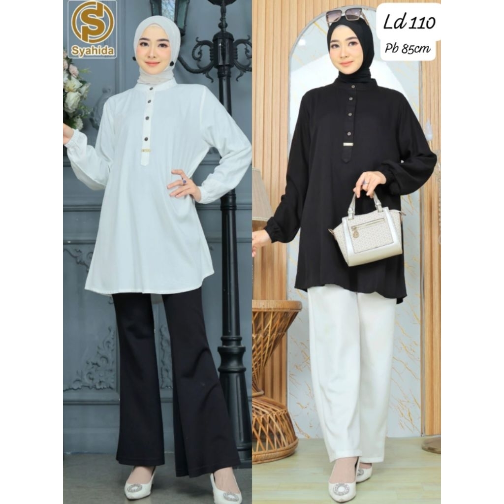 atasan tunik syahida polos