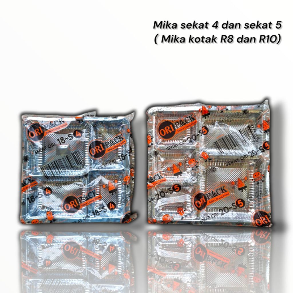 Mika kotak nasi Sekat 4, Mika Kotak nasi sekat 5