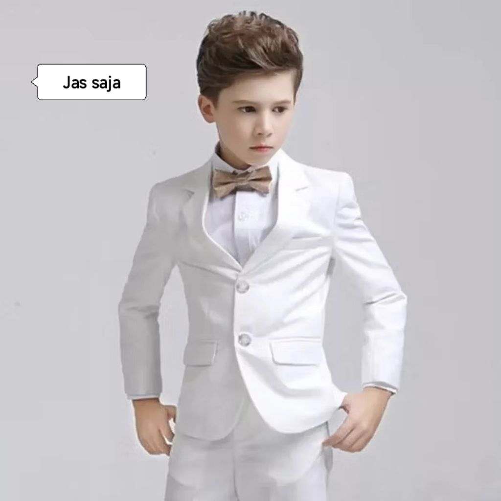 Jas untuk anak laki laki putih / blazer anak warna putih / Jas anak 2 - 14 tahun