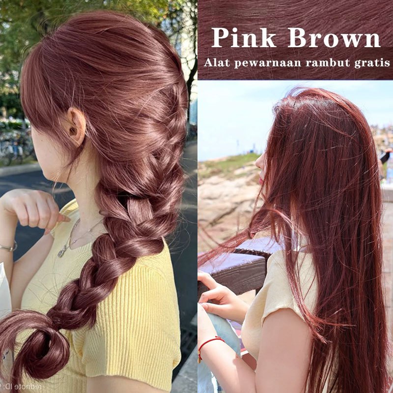 Pewarna Rambut Ash Brown Pink Brown 100% Original Organic Hair Color chabc