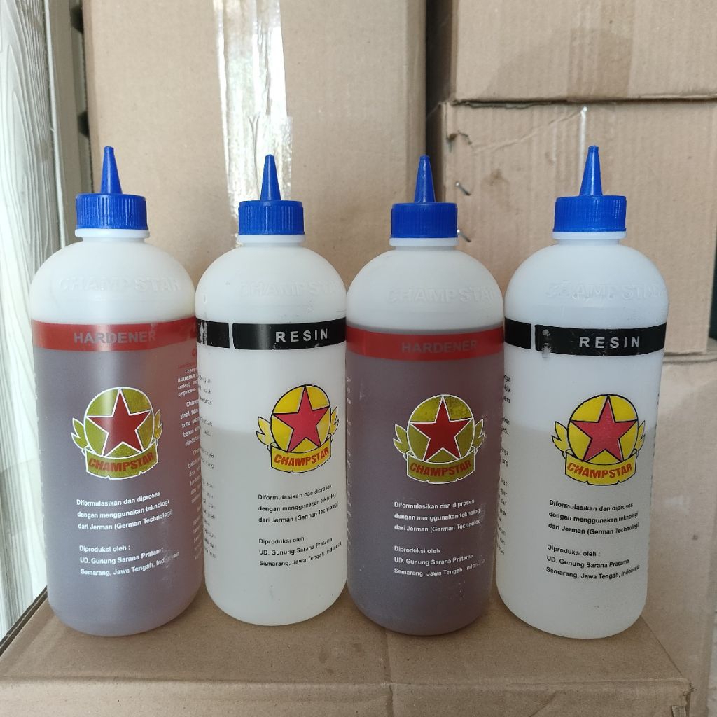 Lem epoxy Bintang Champstar tutup Biru tua