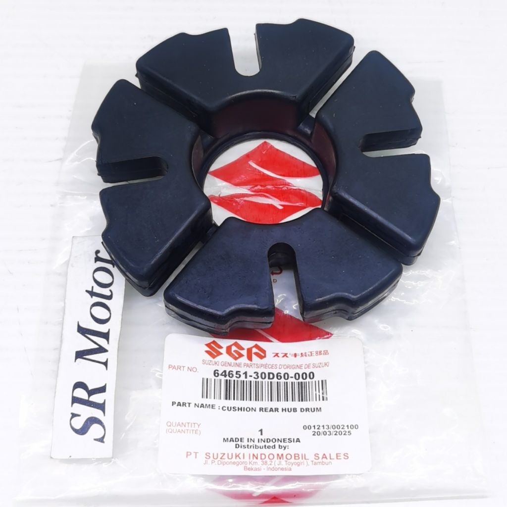 karet gear gir tromol belakang smash shogun 110 125 new satria fu 2t original 64651-30D60-000