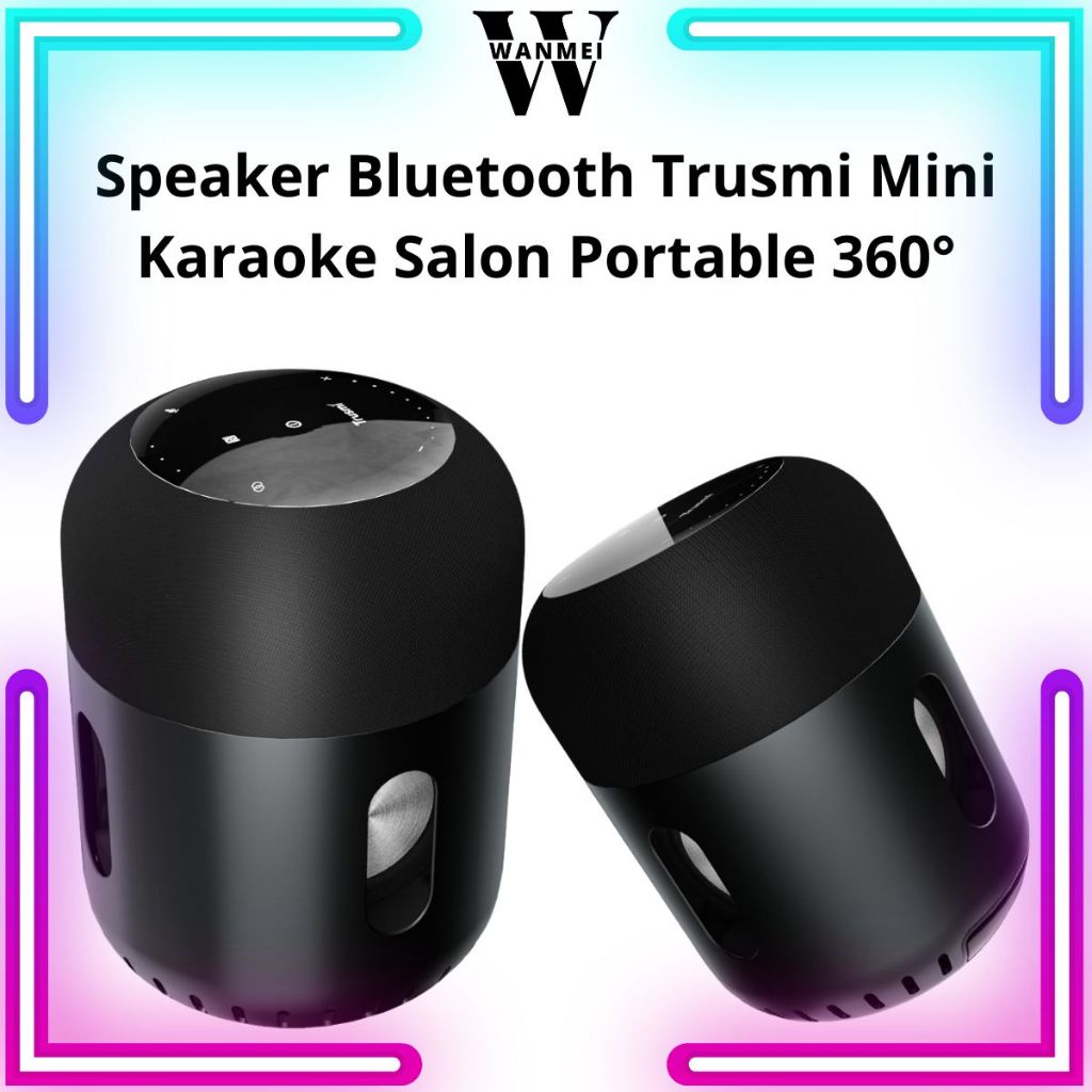 WANMEI Speaker Bluetooth Trusmi BS02-01 Mini Speaker Bluetooth Karaoke Salon Portable 360° 100W Wire