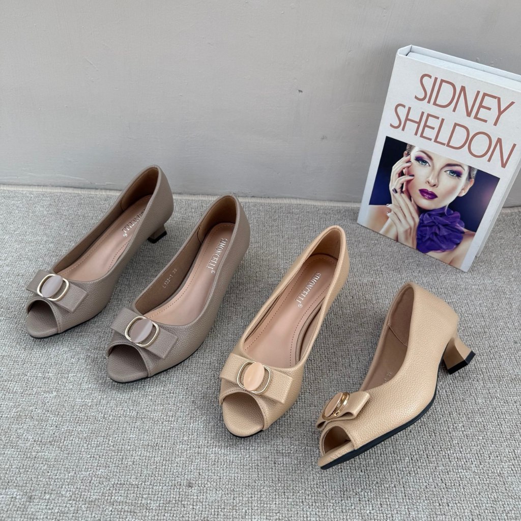 Simoncelli Sepatu Wanita Tumit Tahu 3 Cm | Sepatu Wanita | Sepatu Kondangan | Hak Tahu Kerja Kantor 