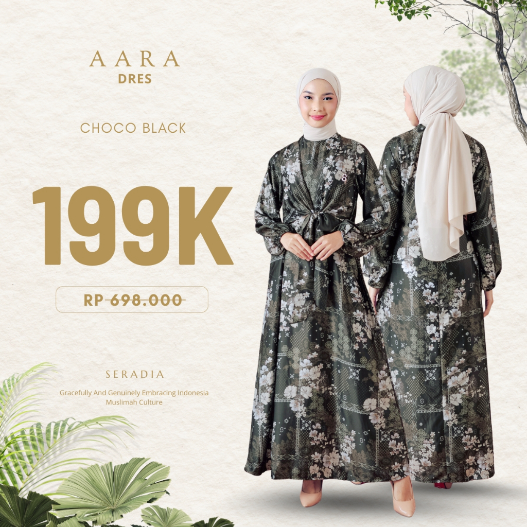 Seradia Aara Dress - Choco Black
