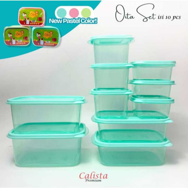 CALISTA OITA SET 10 PCS / SEALWARE OITA CALISTA / KOTAK KULKAS.