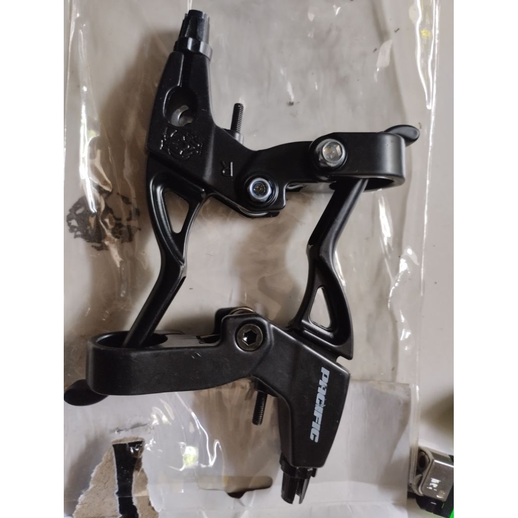 handle rem pacific alloy full Hitam Brake Lever  Sepasang