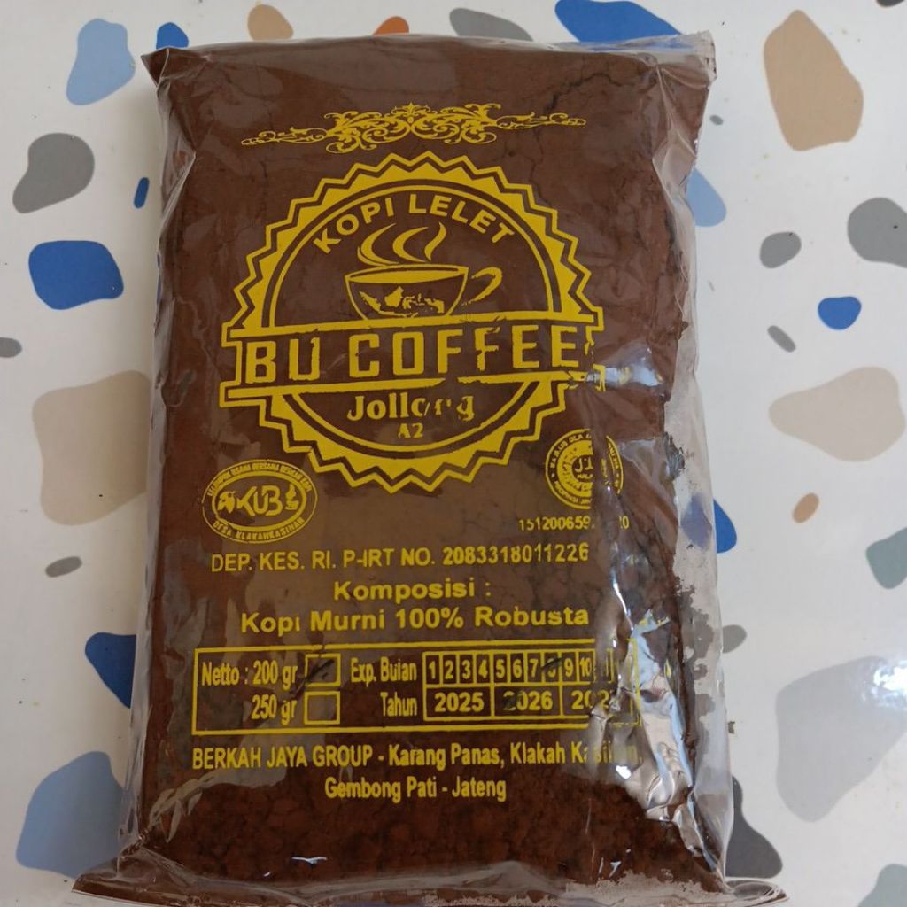 Kopi bubuk / Kopi lelet 200 gr khas jolong pati jawa tengah