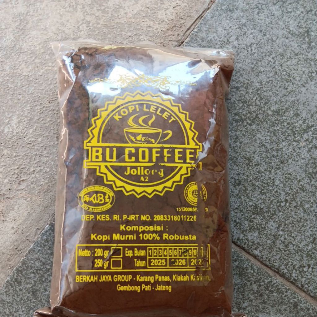 Kopi bubuk / Kopi lelet 200 gr khas jolong pati jawa tengah