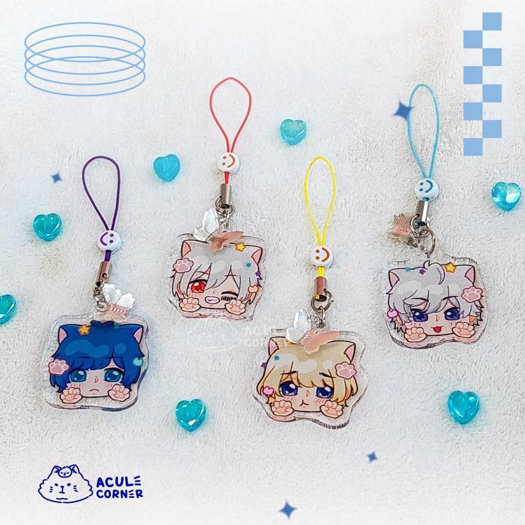 ACULE CORNER - Fanmerch Utaite Luz Eve Soraru Mafumafu Anime Phonestrap