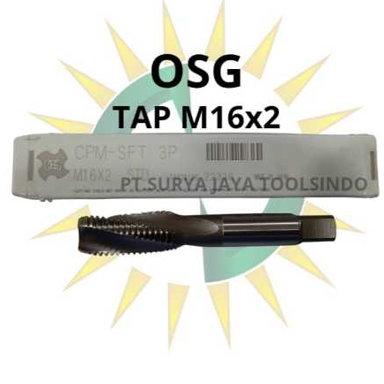 TAP M16X2 OSG SPIRAL JAPAN / TAP MESIN M16X2 SP OSG