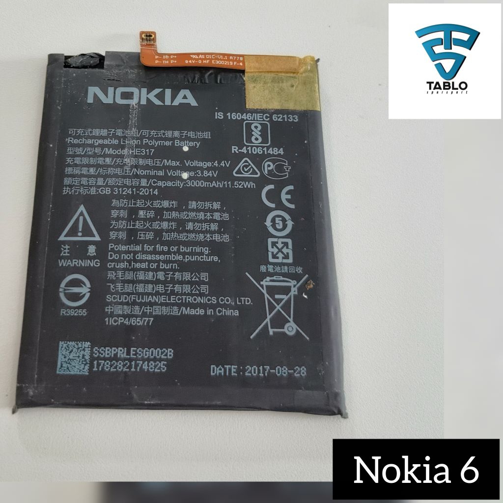 Baterai Nokia 6 second Oem