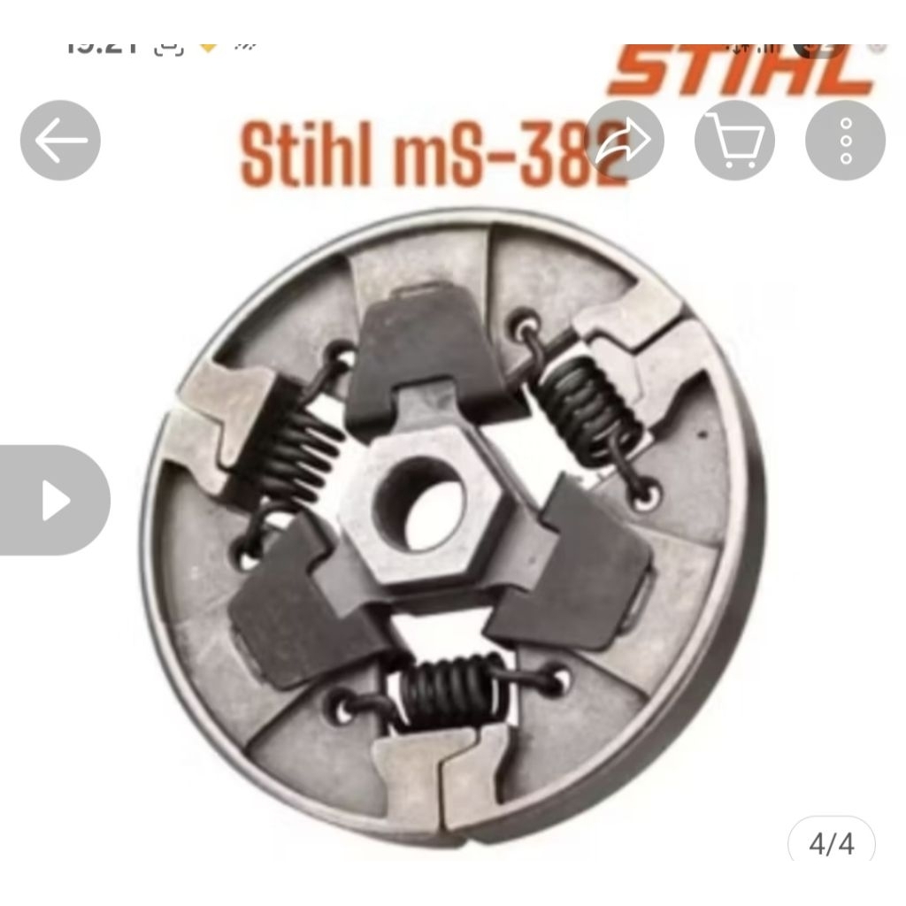 Clutch Shoe Assy Chainsaw STIHL MS-382 Kampas Rem Senso/Sinso STIHL MS-382 komplit