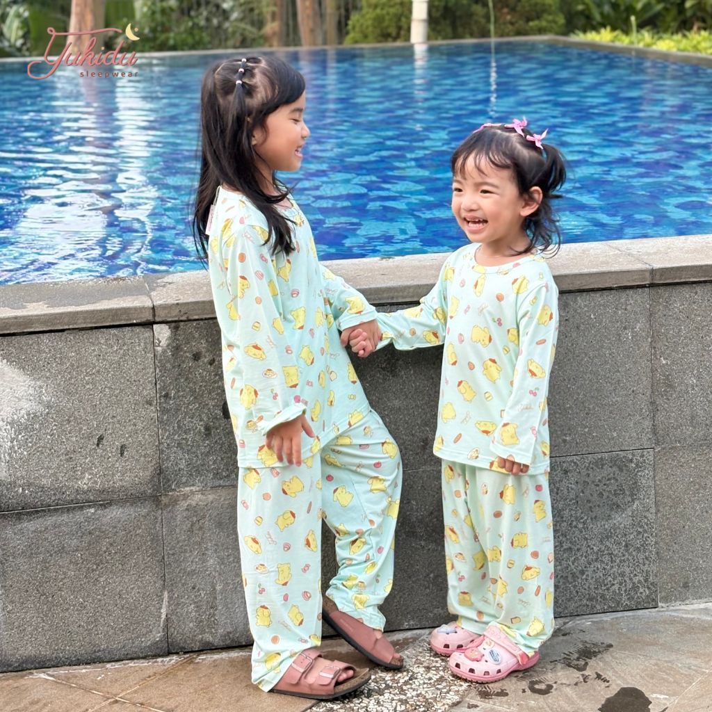 Yukidu Sleepwear Setelan Piyama Kids Pompompurin Bamboo Organik