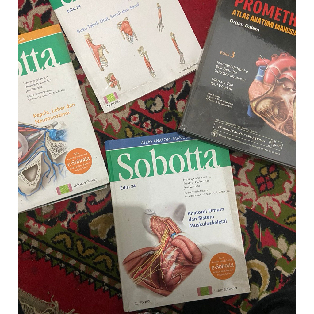 Atlas Anatomi sobotta & prometheus ori (preloved)