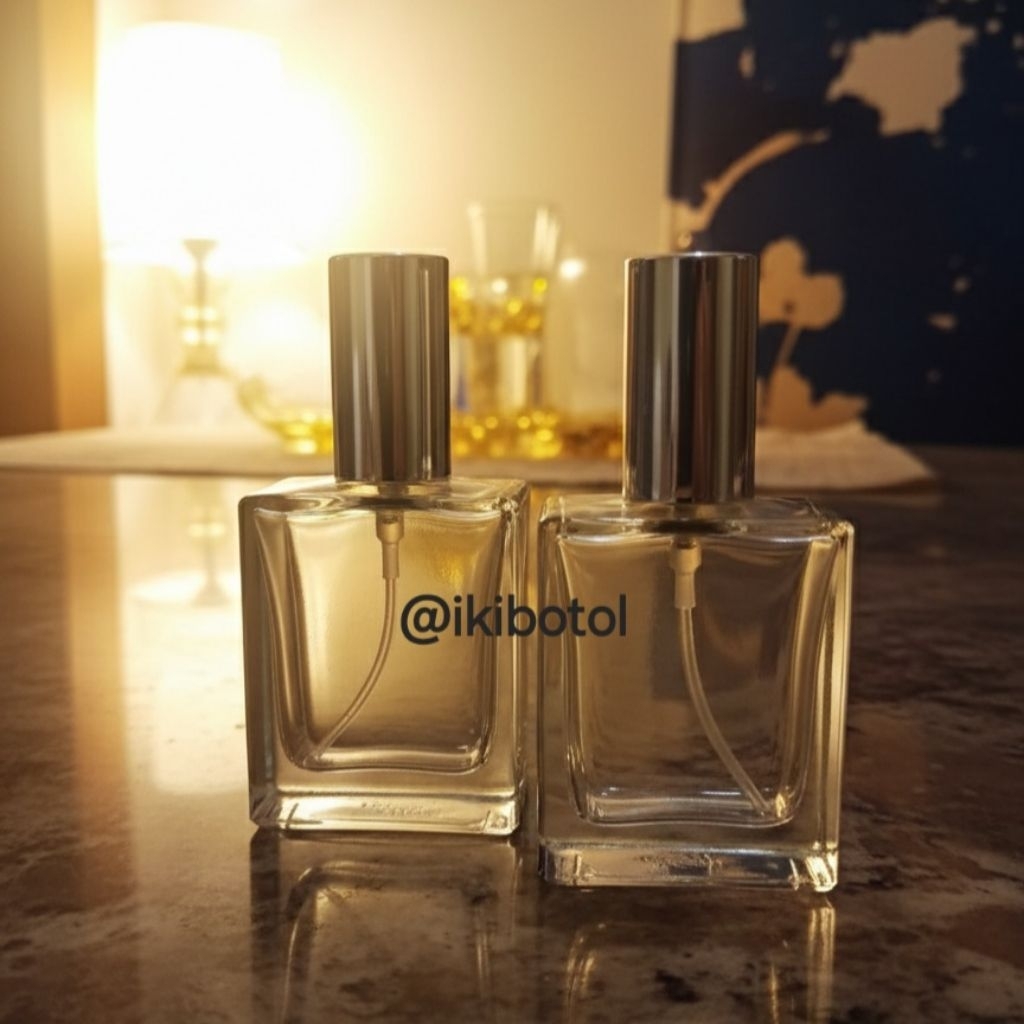 botol parfum kaca type ulir 15ml kosongan hermes