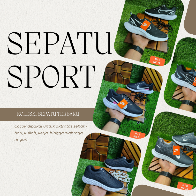 SEPATU SPORT SERIES - DIS SHOES - NK01 NK03 NK12 NK15 NK16 NK21 NK39