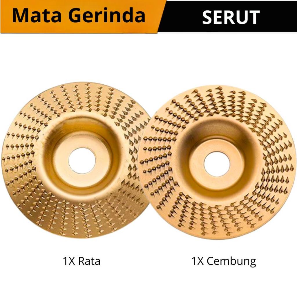 Mata Gerinda Cembung Parut Kayu 4 Inch Baja Karbida || Mata Gerinda Ukir Kayu 4 Inch Tahan Lama