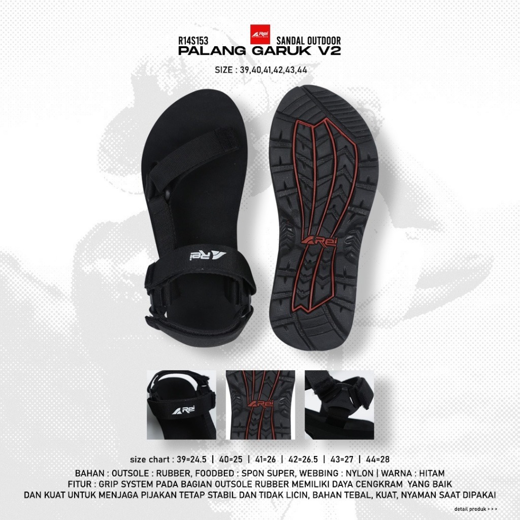 Arei Outdoorgear Sandal Rei Palang Garuk V2 Sandal Gunung Sandal Outdoor