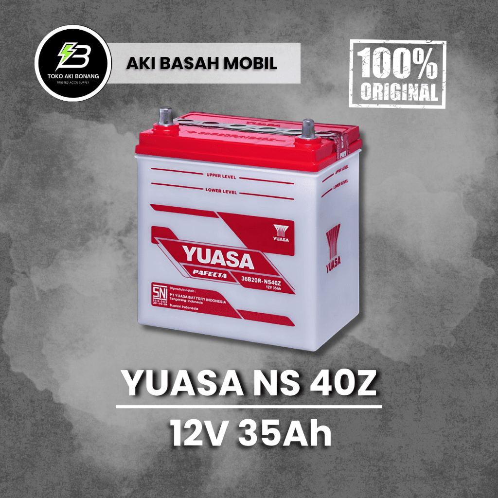 Aki Basah Mobil Yuasa NS-40Z (12V 35 Ah)