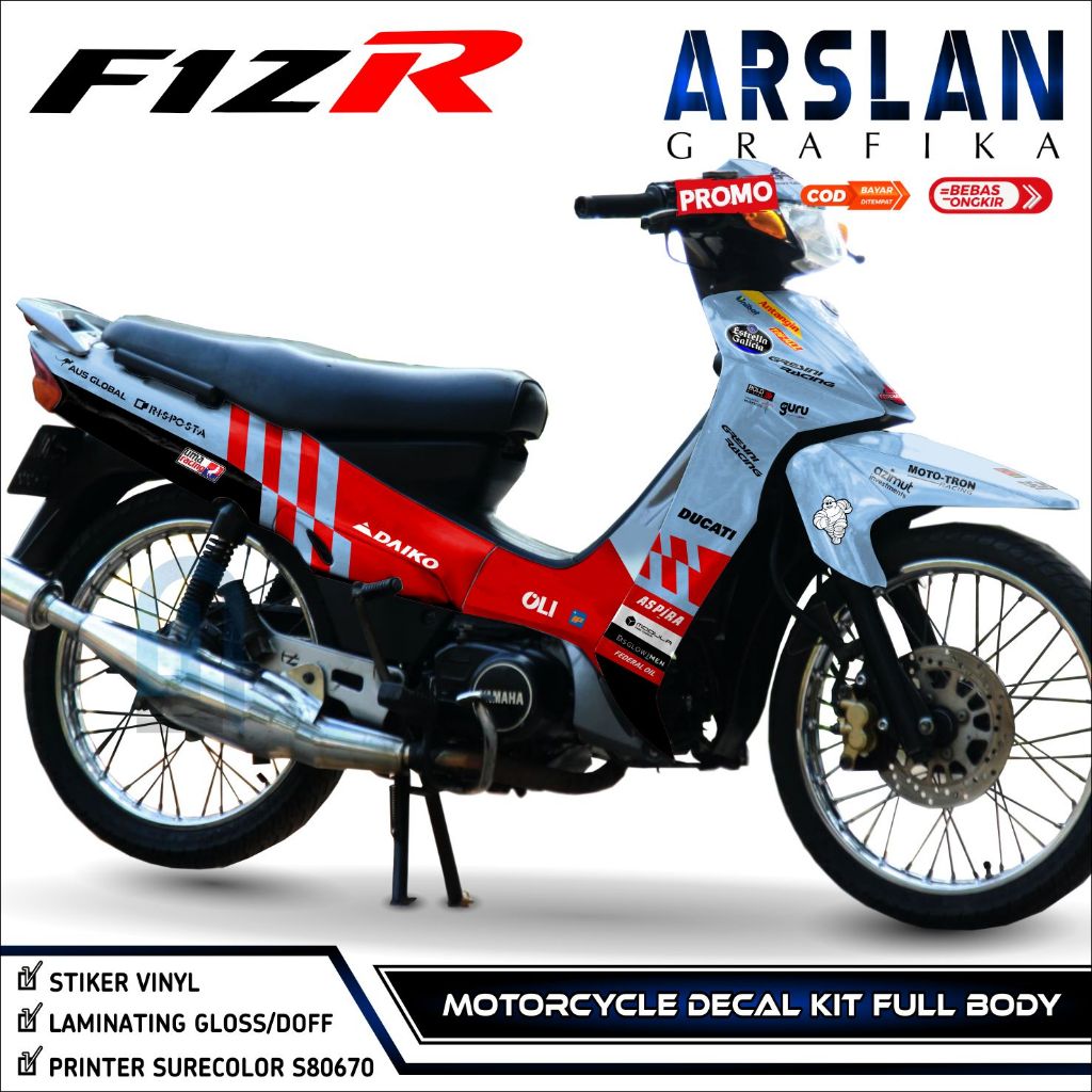 Decal FIZ R Fullbody Decal VEGA R LAMA Full Body Stiker FIZ R / VEGA R LAMA Aksesoris Variasi The Ne