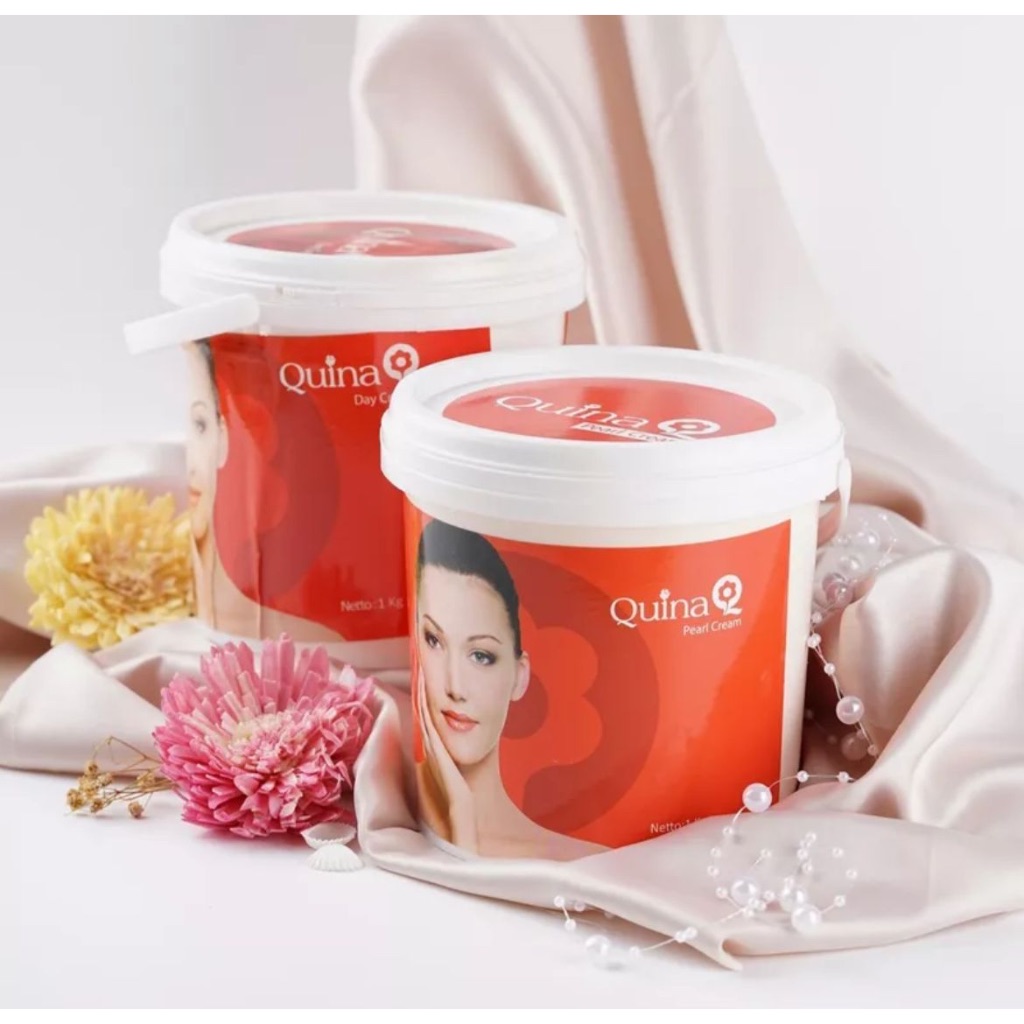 Quina Pearl Cream 1000gr - Cream Wajah Quina 1kg