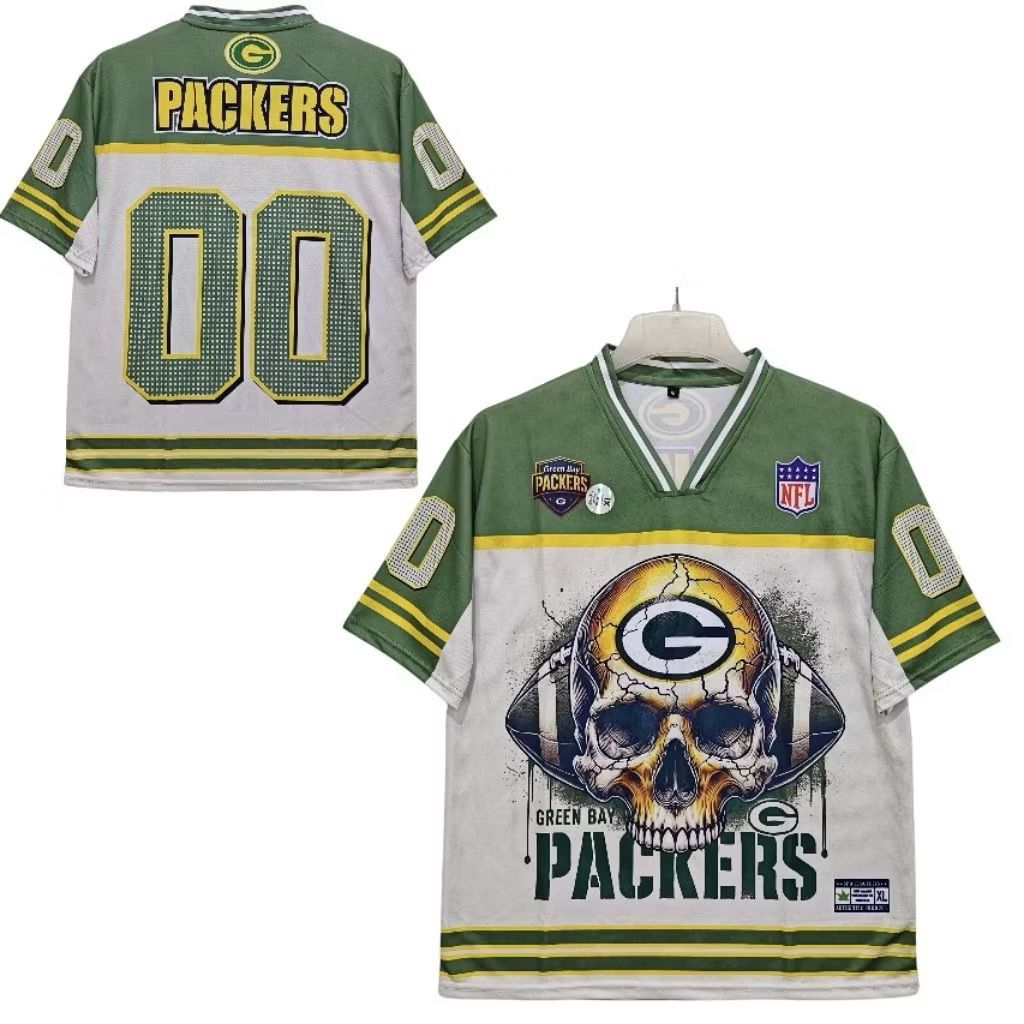 [Terbaru] Kaos Streetwear Jersey Boxy Hocky Rugby Angka Basket Oversize Packers 00