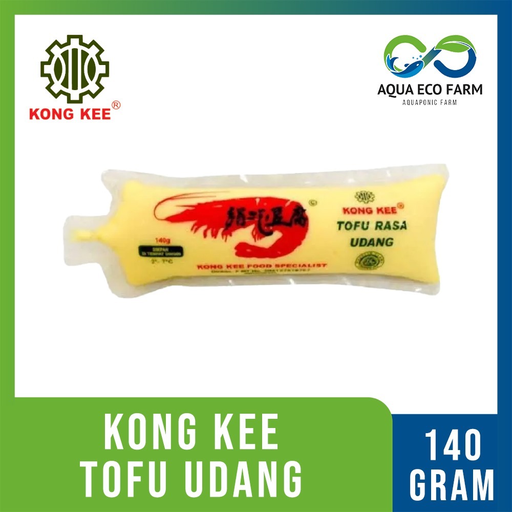 [AquaEcoFarm] KONGKE TOFU TELUR AYAM, UDANG, TELUR, PUTIH 140 GR - TAHU KONG KEE | Bandung