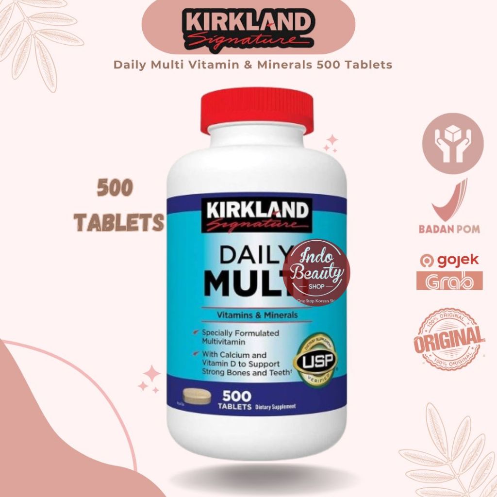 Kirkland Daily Multi Vitamin & Minerals 500 Tablets